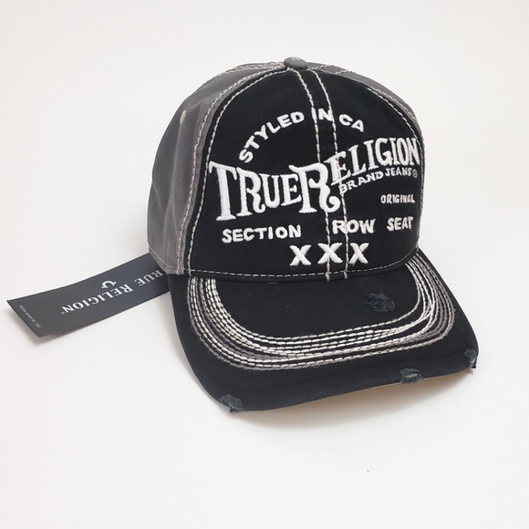 True Religion Xxx Distressed Hat 
